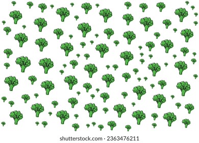 Green Food pattern design background