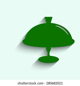 green Food serving tray platter