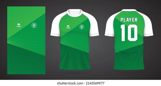 green football jersey sport design template