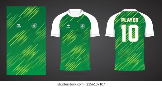 green football jersey sport design template