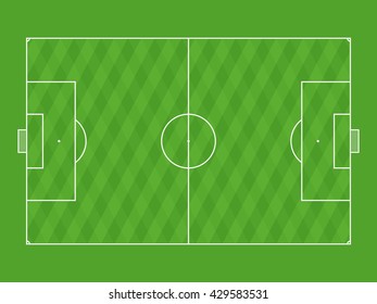 green football soccer pitch field with effect