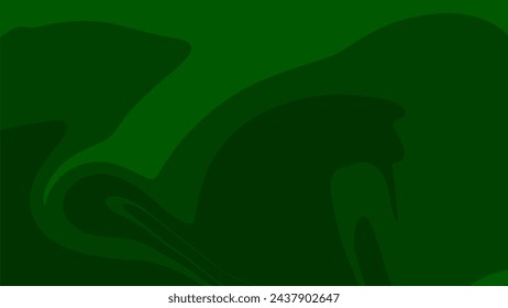 línea ondulada de fondo fluido abstracto del bosque verde