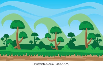 green forest background