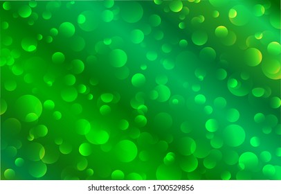 Green Forest Bright bokeh background. Soft blur light effect wallpaper. Abstract background bokeh blurred. Shiny bokeh light effect. Vector illustration.
