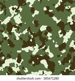 Green forest seamless vector camo