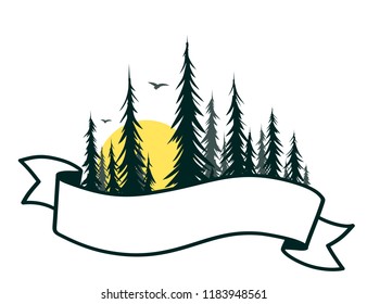 Green forest symbol.