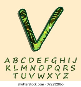 Green forest textured font created in vector/ EPS 10.
High quality and easy to edit, for your Graphic needs.