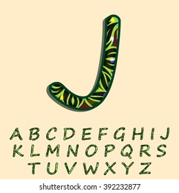 Green forest textured font created in vector/ EPS 10.
High quality and easy to edit, for your Graphic needs.