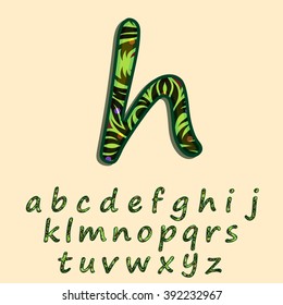 Green forest textured font created in vector/ EPS 10.
High quality and easy to edit, for your Graphic needs.