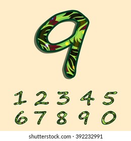 Green forest textured font created in vector/ EPS 10.
High quality and easy to edit, for your Graphic needs.