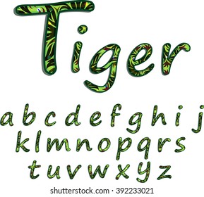 Green forest textured font created in vector/ EPS 10.
High quality and easy to edit, for your Graphic needs.