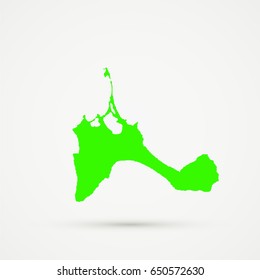 Green Formentera Map Illustration