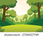 green forrest background illustration design 