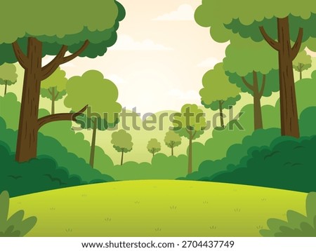 green forrest background illustration design 
