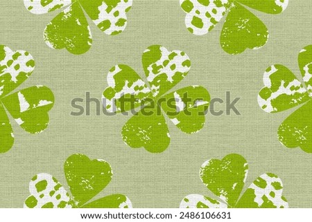 Similar – Image, Stock Photo Exotic green clover leave in a man hand palm