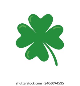 green four leaf clover Symbol of good luck at St.Patrick's festival