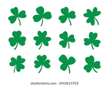 green four leaf clover Symbol of good luck at St.Patrick's festival