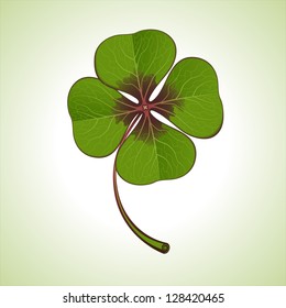 green four-leaf clover