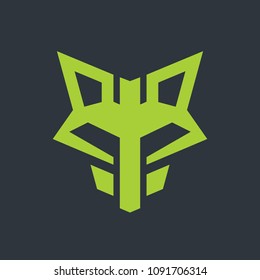 Green Fox abstract sign
