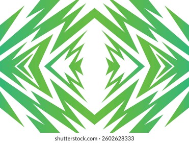 Green Fractal Patterns with Sharp Edges