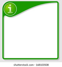 green frame for any text with info icon