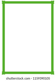 Green frame border art picture photo frame vector vintage