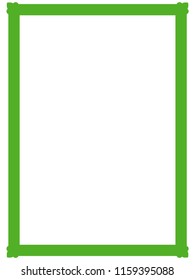 Green frame border art picture photo frame vector vintage
