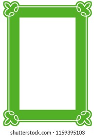 Green frame border art picture photo frame vector vintage