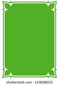Green frame border label sign vector vintage simple