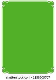 Green frame border label sign plaque vector vintage simple