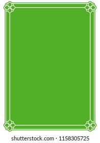 Green frame border label sign plaque vector vintage simple