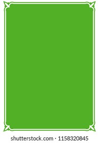 Green frame border label sign vector vintage simple