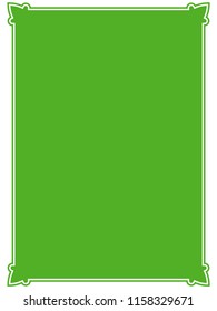 Green frame border label sign vector vintage simple