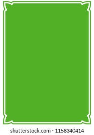 Green frame border label sign vector vintage simple