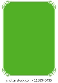 Green frame border label sign vector vintage simple
