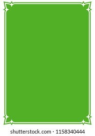Green frame border label sign vector vintage simple