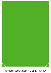 Green frame border label sign vector vintage simple