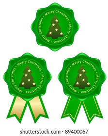 green frame Christmas