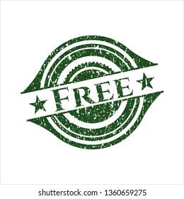 Green Free distress grunge stamp