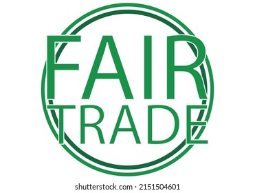 Green Free Market Icon On White Background.