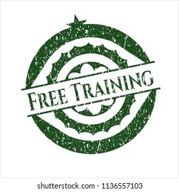 Green Free Training distress rubber grunge texture seal
