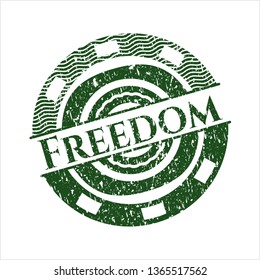 Green Freedom distressed rubber texture