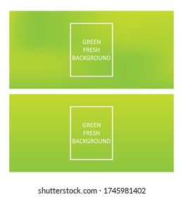 Green Fresh backgroud vector design template