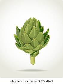 green fresh useful eco-friendly artichoke