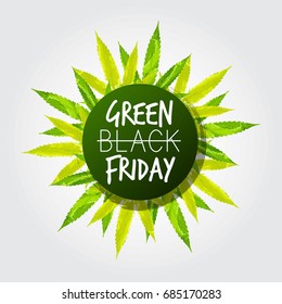 Green Friday Logo. Cannabis.