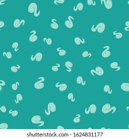 Green Fried chicken wing icon isolated seamless pattern on green background.  Vector Illustration