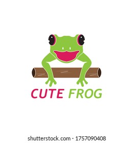 Green Frosch Cartoon, Vektorgrafik
