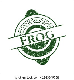 Green Frog distress rubber grunge texture seal