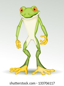 Green frog eps10