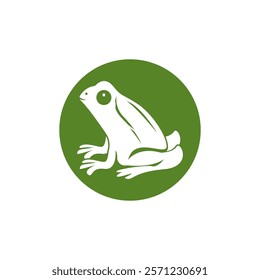 Green Frog Icon and Symbol Template